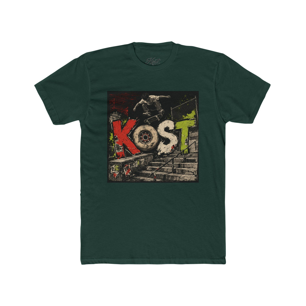 Kost Skate Graphic Tee — Vintage Skateboard Street Art T-Shirt