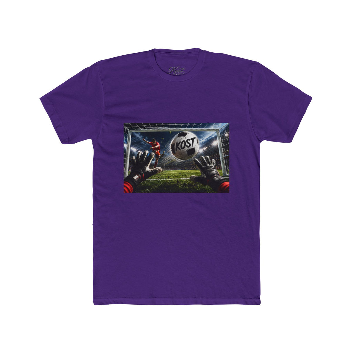 Soccer Goalkeeper Catch T‑Shirt — 'KOST' Stadium Football Tee
