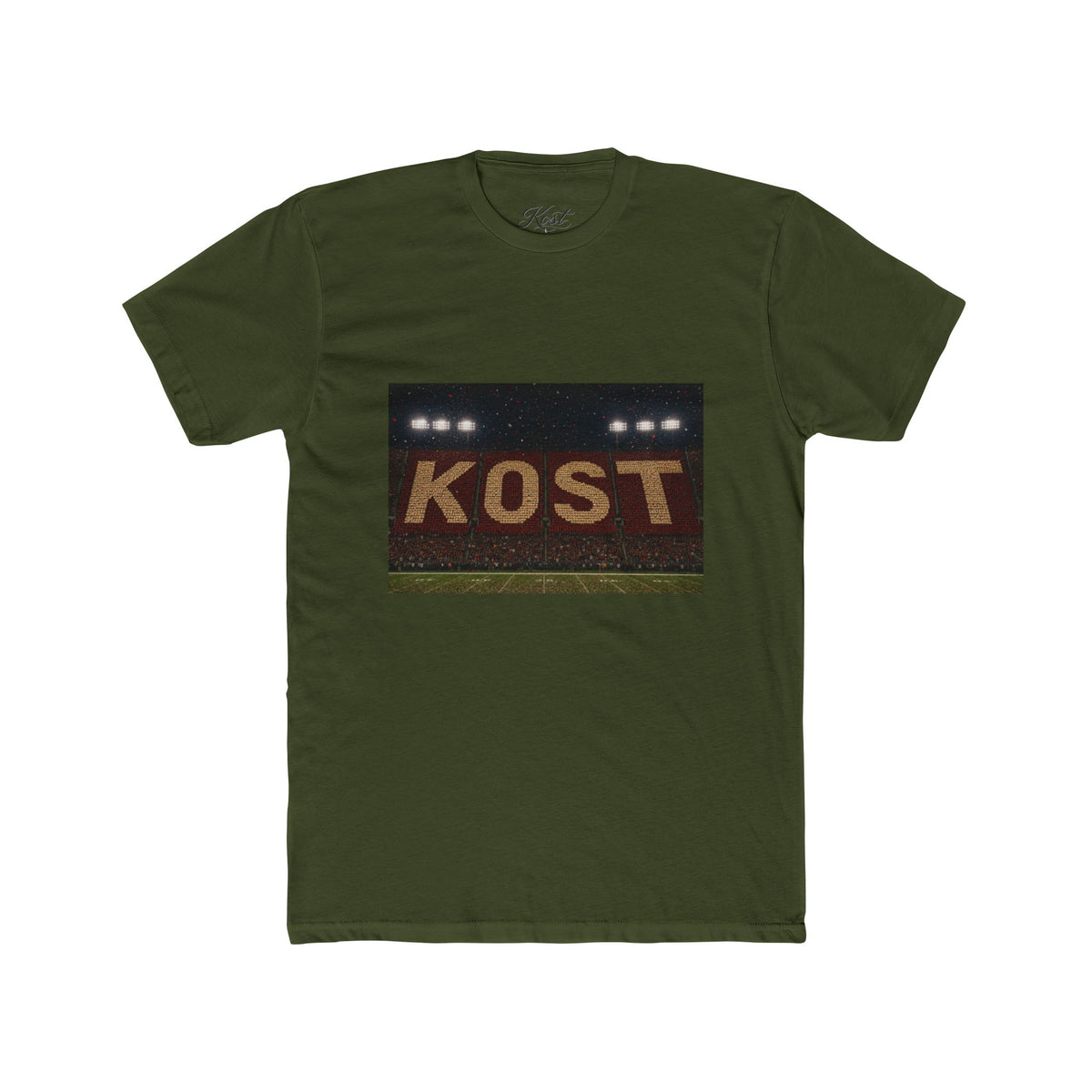 KOST Stadium Lights Graphic Tee — Vintage Sports Field Logo T-Shirt