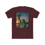 Statue of Liberty Sunset T‑Shirt — NYC Skyline Graphic Tee