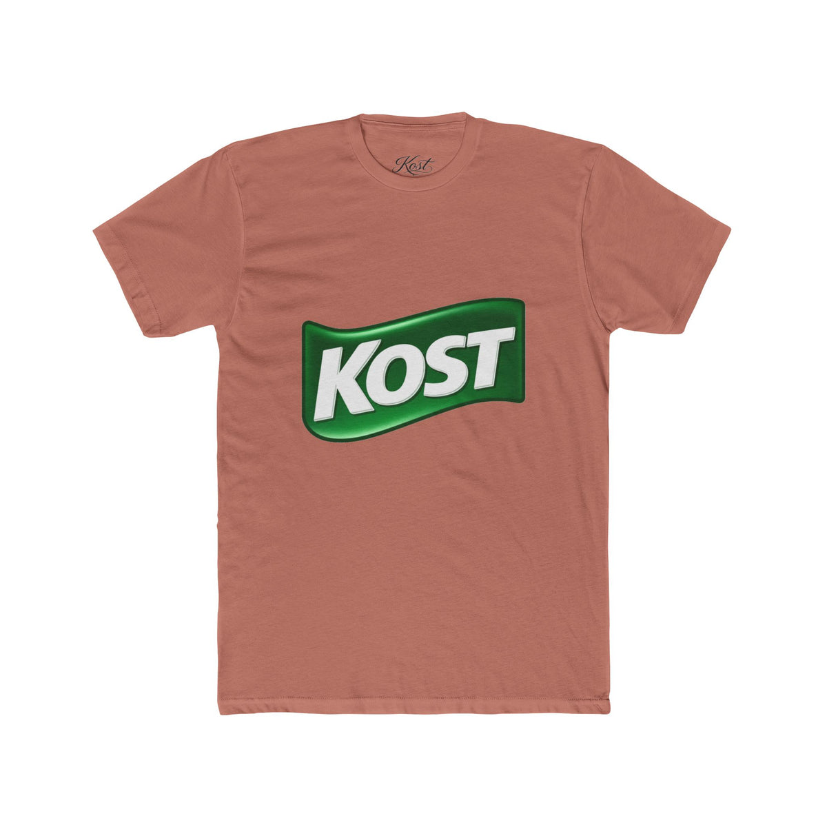 KOST Logo Tee — Vintage Green Wave Graphic T-Shirt