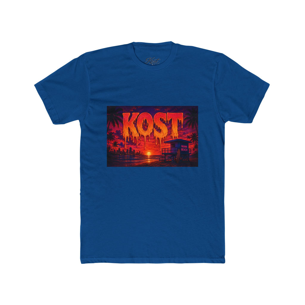 KOST Sunset Beach Tee — Vintage Tropical Sunset Graphic T-Shirt
