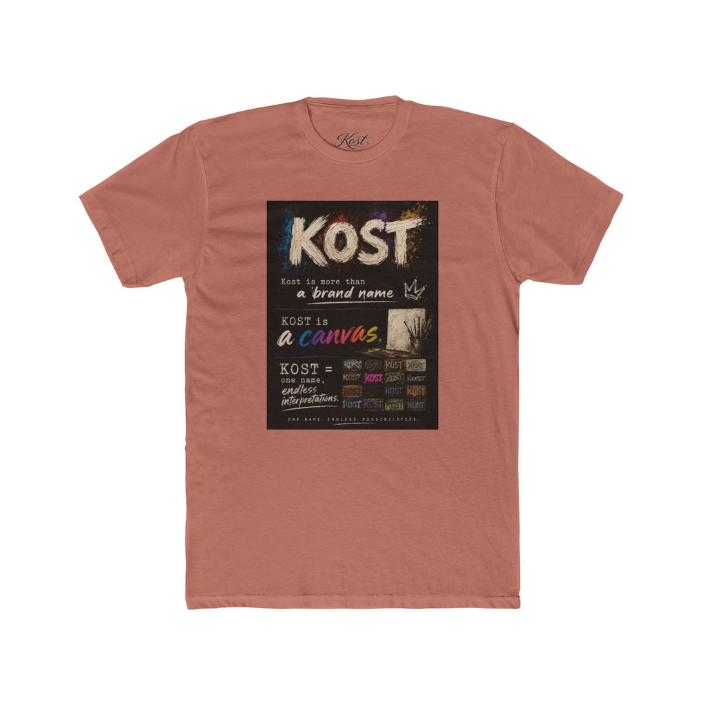 KOST Chalkboard Art T‑Shirt — Vintage Handwritten Graphic Tee