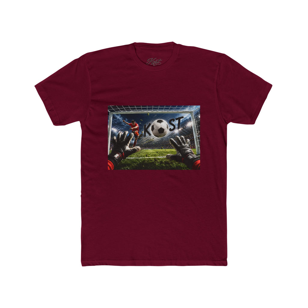 Soccer Goalkeeper Save T-Shirt — Action Soccer Scene Tee