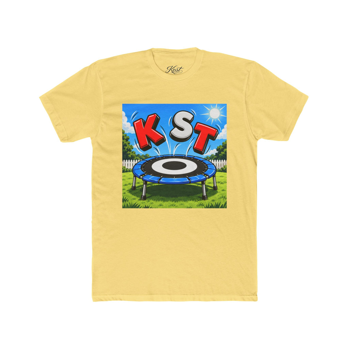 KST Trampoline Graphic Tee — Fun Backyard Jump Shirt