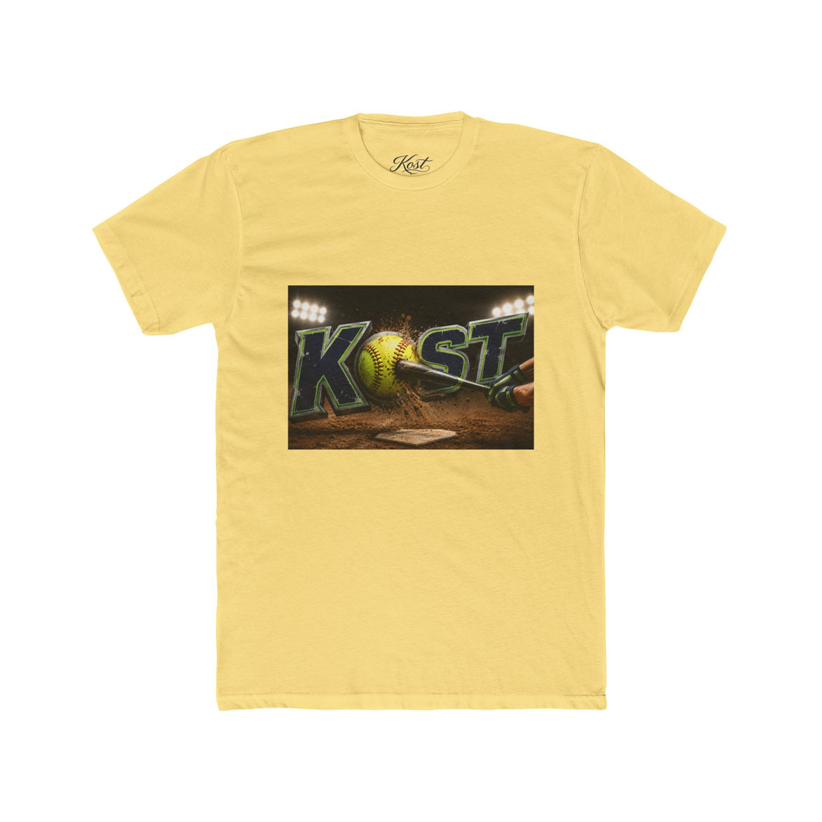 Baseball Stadium Graphic Tee — "Kast" Night Game Design