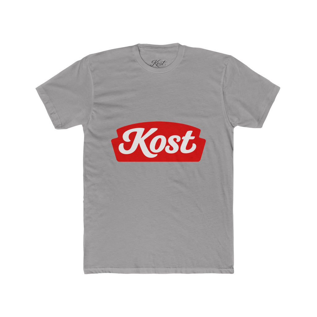 Kost Logo Tee — Retro Red Script Graphic T-Shirt