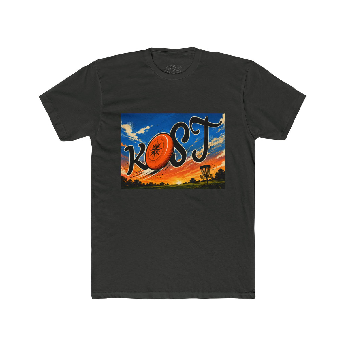 Lost Disc Golf Sunset Tee — "KOST" Graphic Cotton Shirt