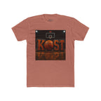 Basketball Court Graphic Tee — 'KOST' Logo with Basketball