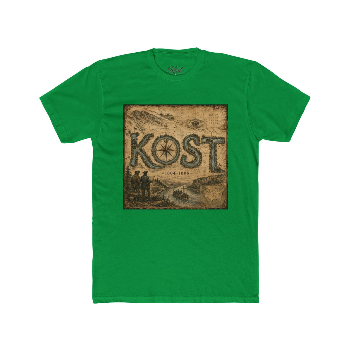 Vintage Compass 'KOST' Crew Tee - Nautical Adventure T-Shirt