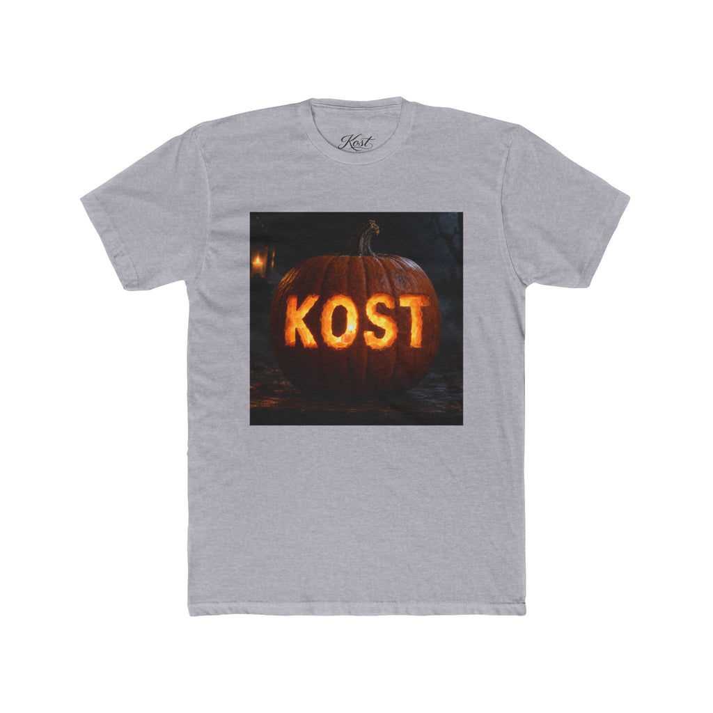 Pumpkin Carved 'KOST' Tee — Halloween Jack-O'-Lantern T-Shirt