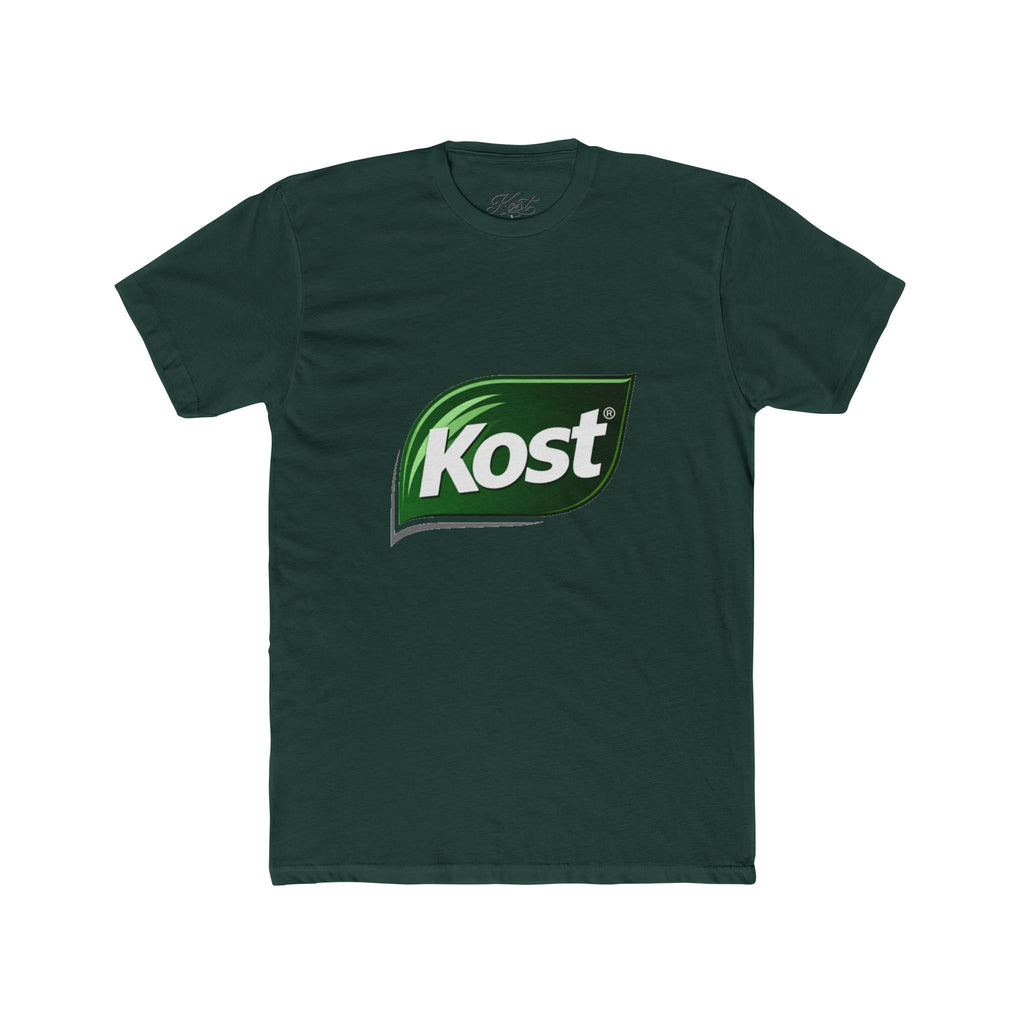 Kost Leaf Logo T-Shirt — Casual Green Logo Tee