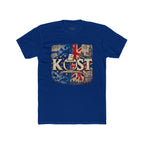 KOST Retro British-Inspired Graphic Tee — Vintage Union Jack Radio Design