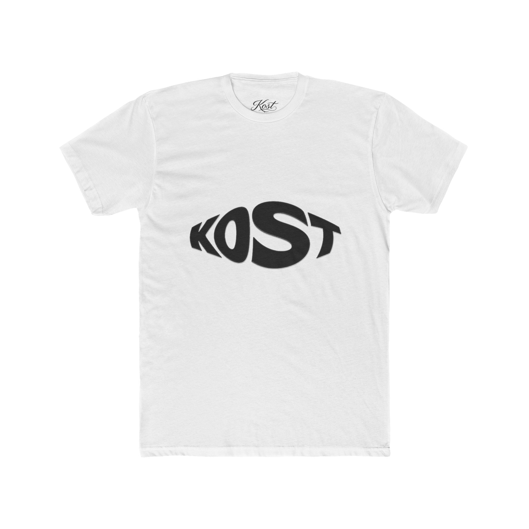 Kost Logo Tee — Minimal Black Graphic Cotton T-Shirt