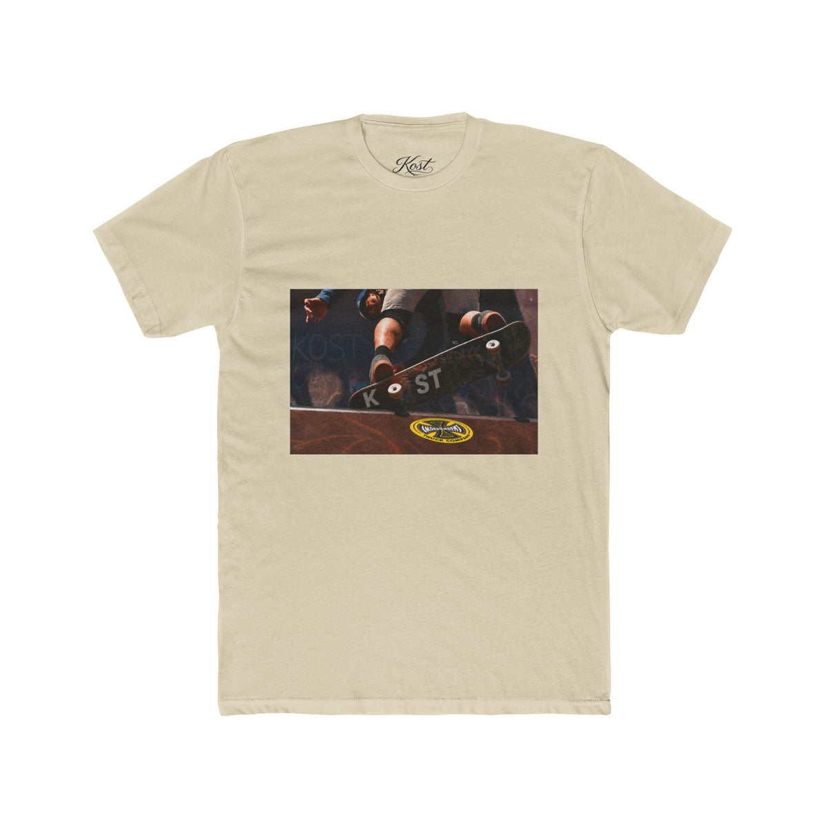 Skateboard Trick Photo Tee — Vintage Skate Deck Graphic T-Shirt