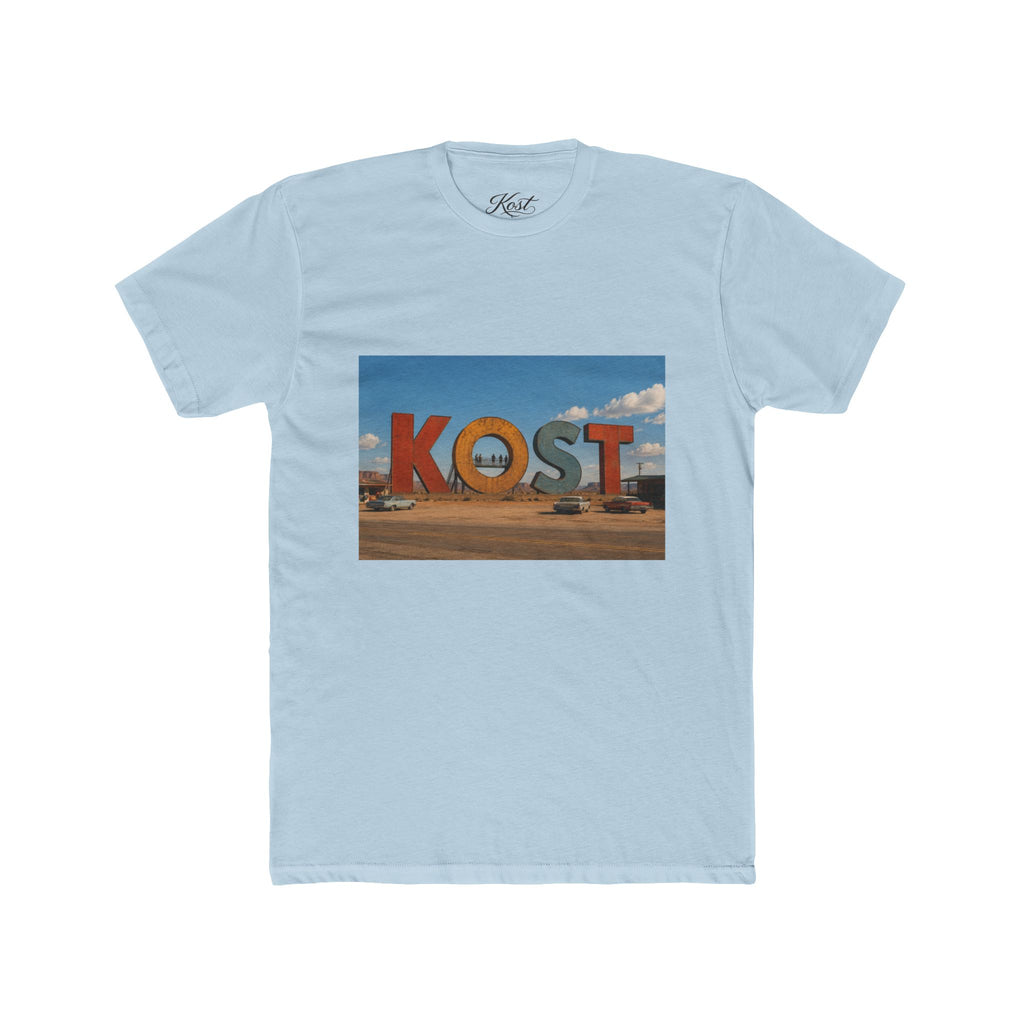 KOST Sign Photo Tee – Vintage Desert Roadside Souvenir T-Shirt