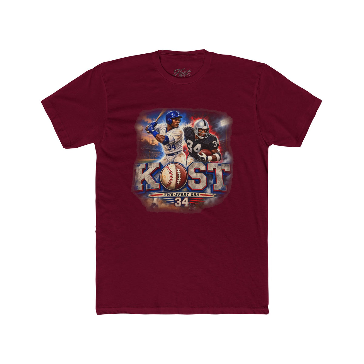 Kost Vintage Baseball & Football Collage Tee
