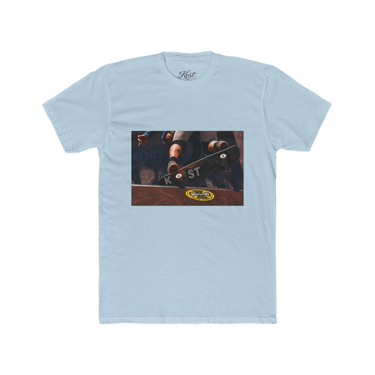 Skateboard Trick Photo Tee — Vintage Skate Deck Graphic T-Shirt