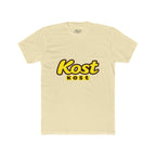 Kost Logo Tee — Retro Yellow Script Graphic T-Shirt