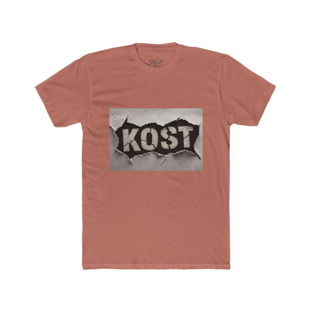 KOST Graphic T-Shirt – Distressed Black and White Streetwear Tee
