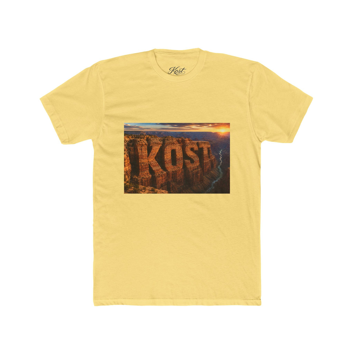 KOST Canyon Landscape Tee — Scenic Sunset Photo Graphic T-Shirt