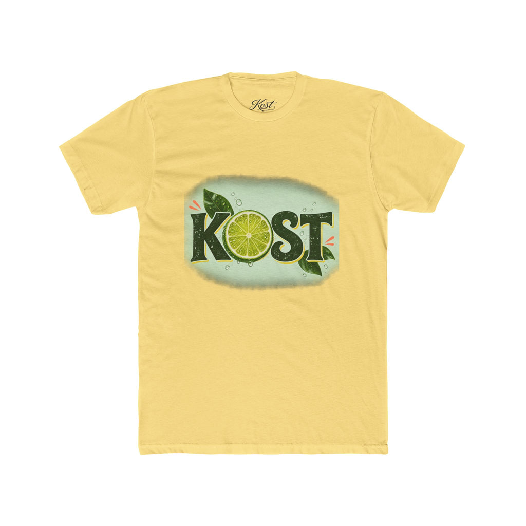 KOST Lime Graphic Cotton T-Shirt