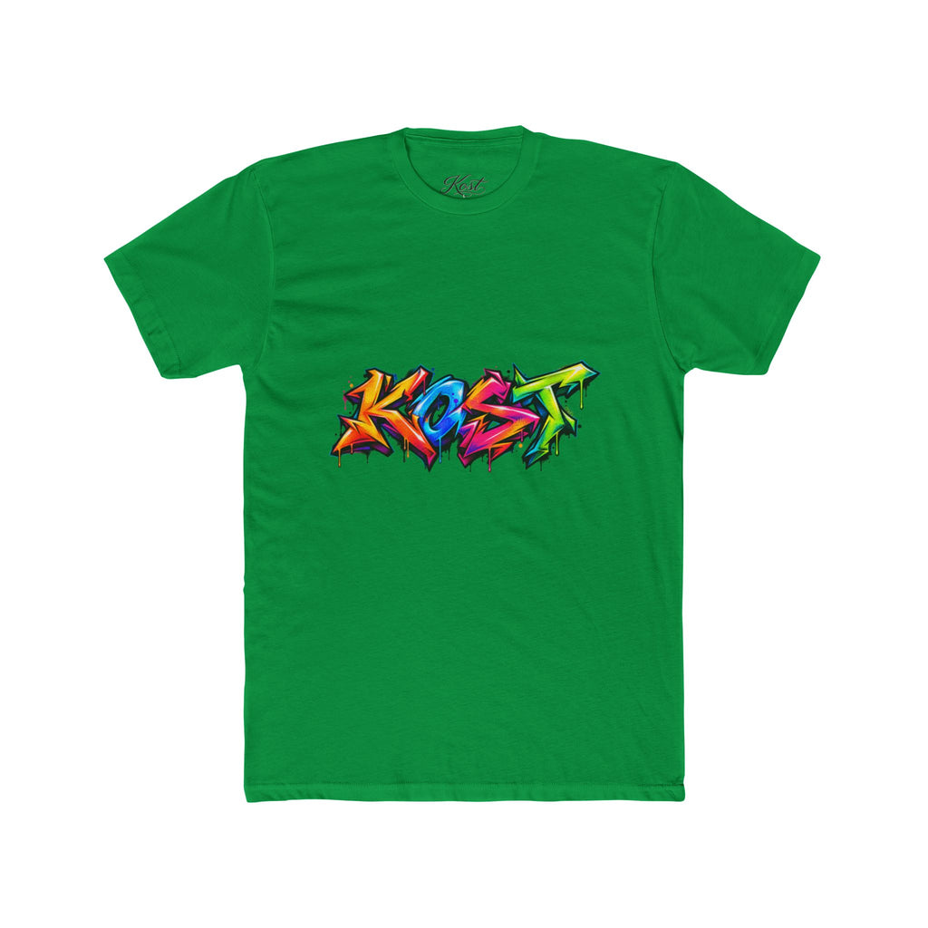 Graffiti 'Kost' Tee – Colorful Street Art Crew Neck T-Shirt