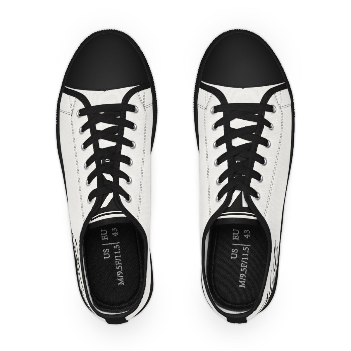 Men’s Low Top Sneakers – Classic White Casual Shoes