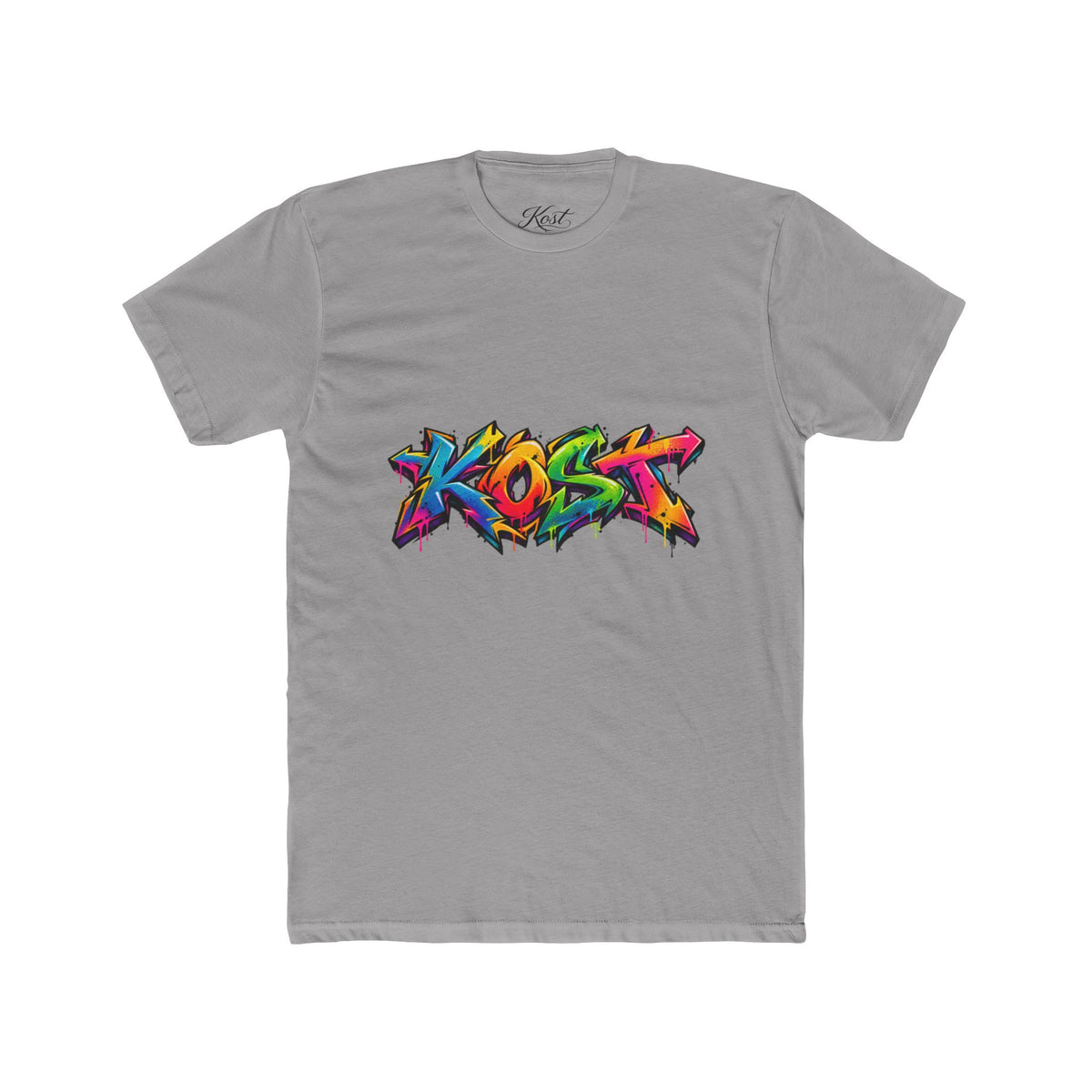 Graffiti 'Kost' Logo Tee — Colorful Streetwear Graphic T-Shirt