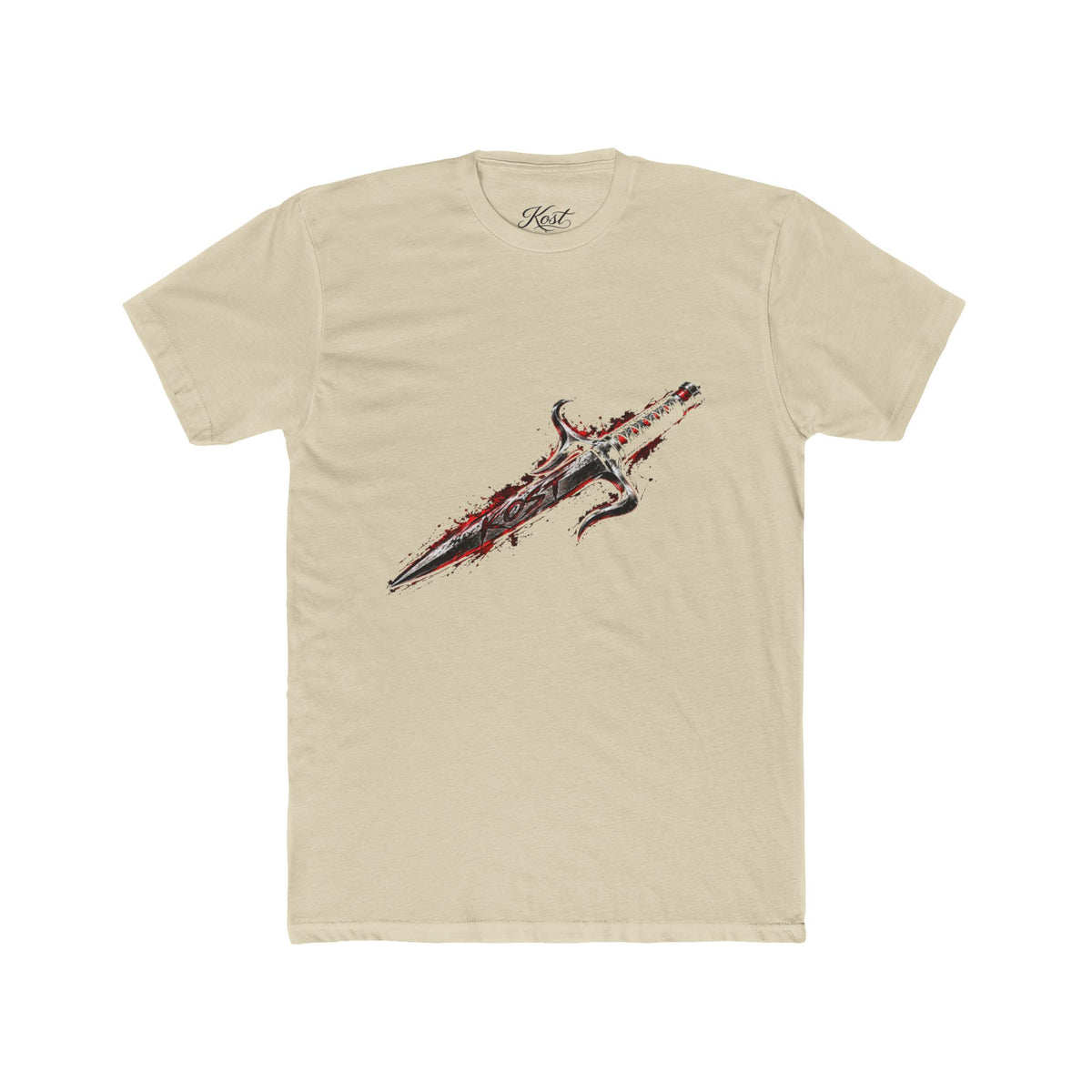 Vintage Sword Graphic Cotton T-Shirt