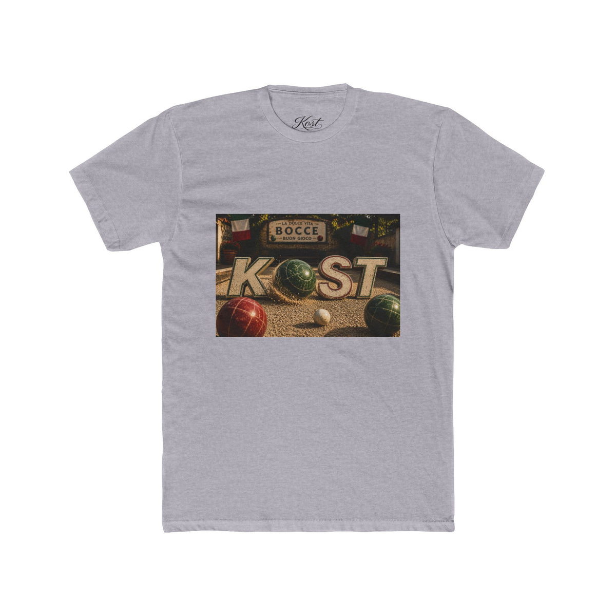 Bocce Ball Graphic Tee — KOST Vintage Bocce Court Design