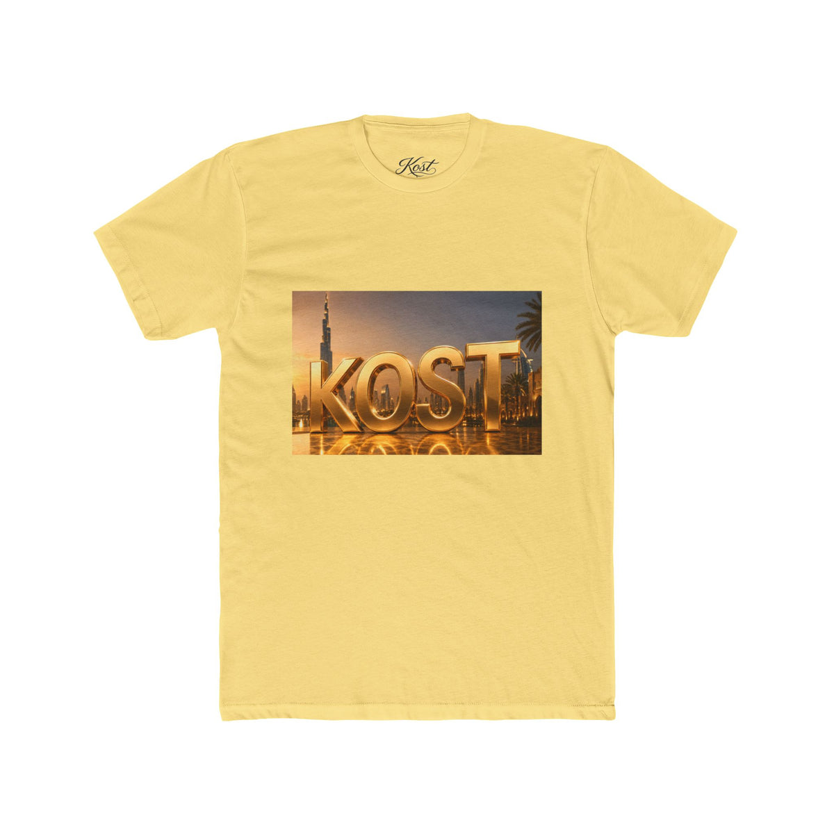 KOST Golden Cityscape Tee — Sunset Skyline Graphic T‑Shirt