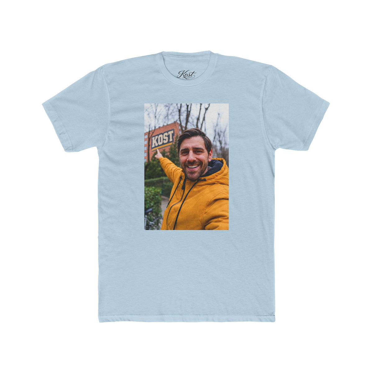 Personalized Photo Cotton Crew T-Shirt