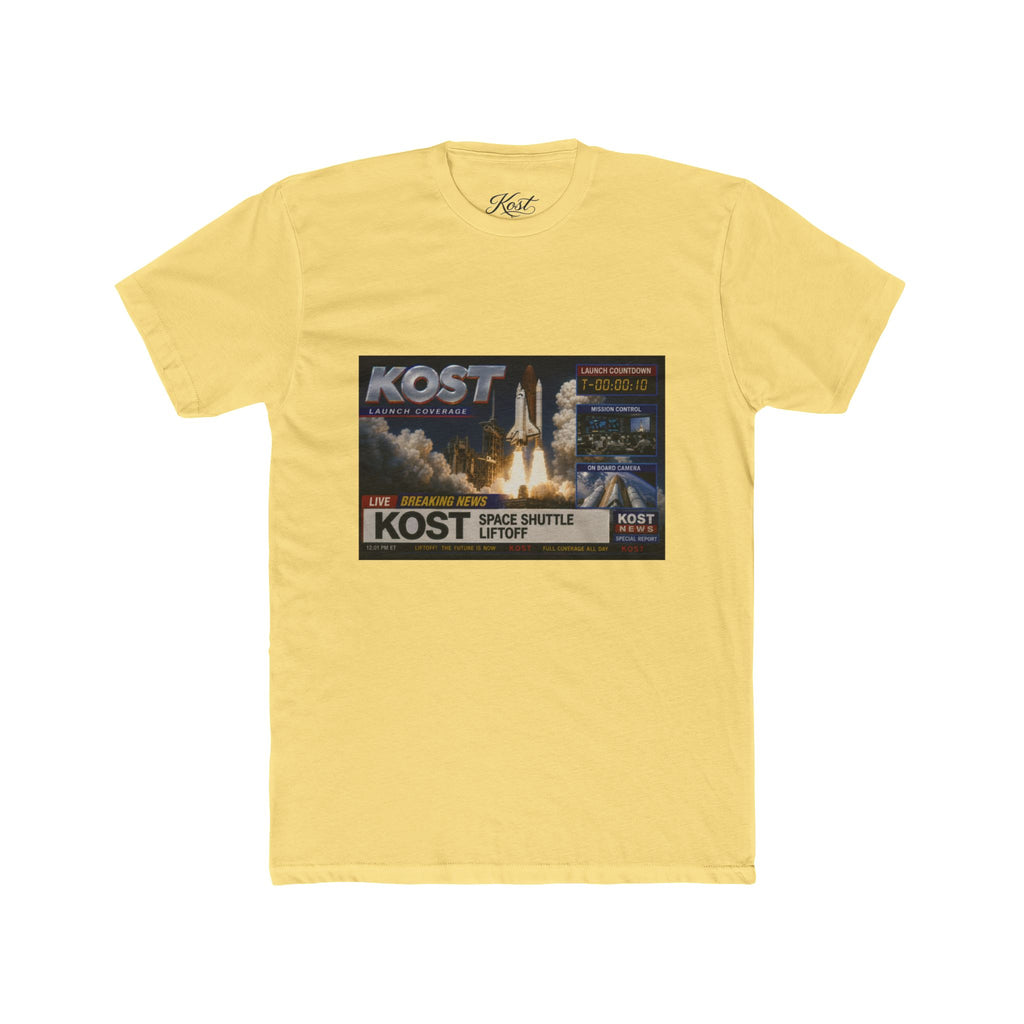 KOST Space Shuttle Launch Graphic Tee – Retro Rocket Sci‑Fi T-Shirt