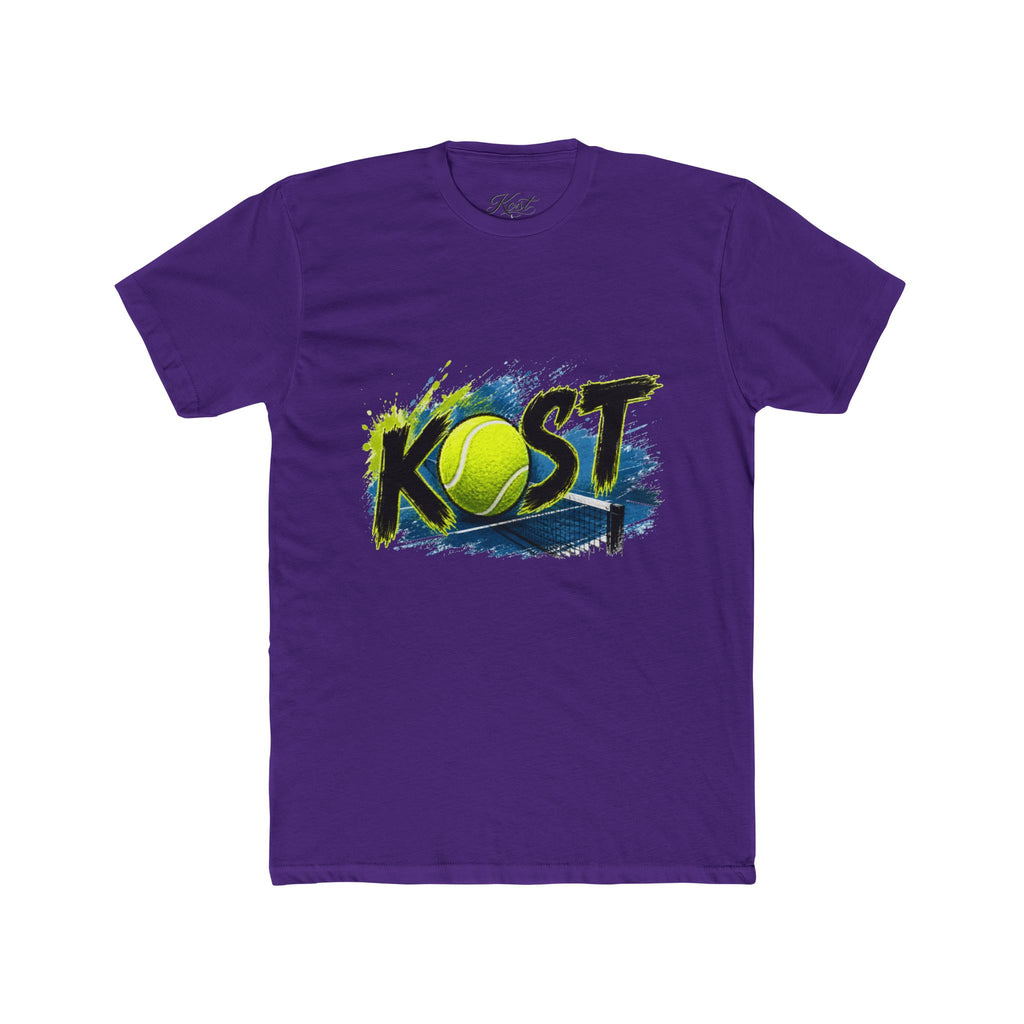 KOST Tennis Logo T‑Shirt — Vintage Brushstroke Tennis Graphic Tee
