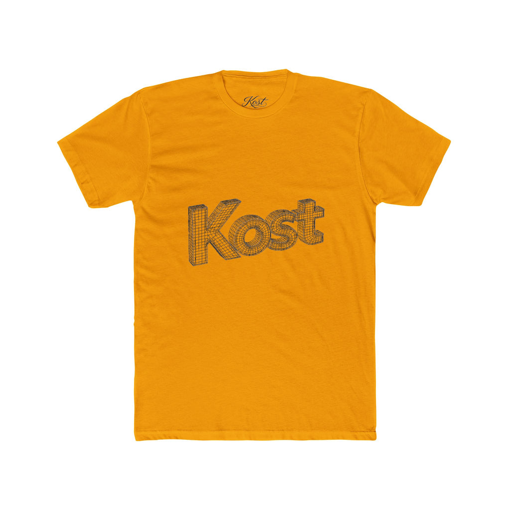 Kost 3D Script Tee — Vintage Wireframe Logo T-Shirt