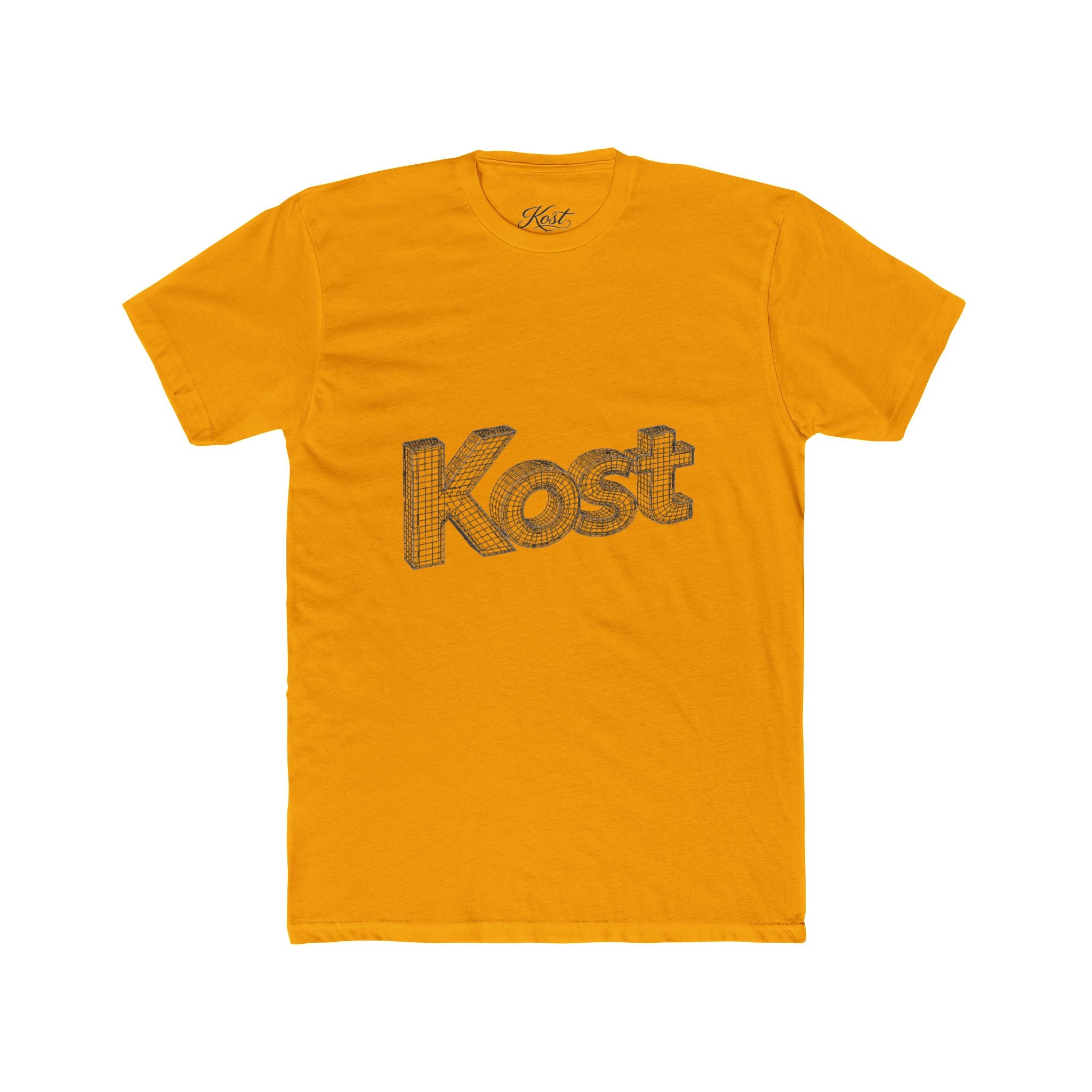 Kost 3D Script Tee — Vintage Wireframe Logo T-Shirt