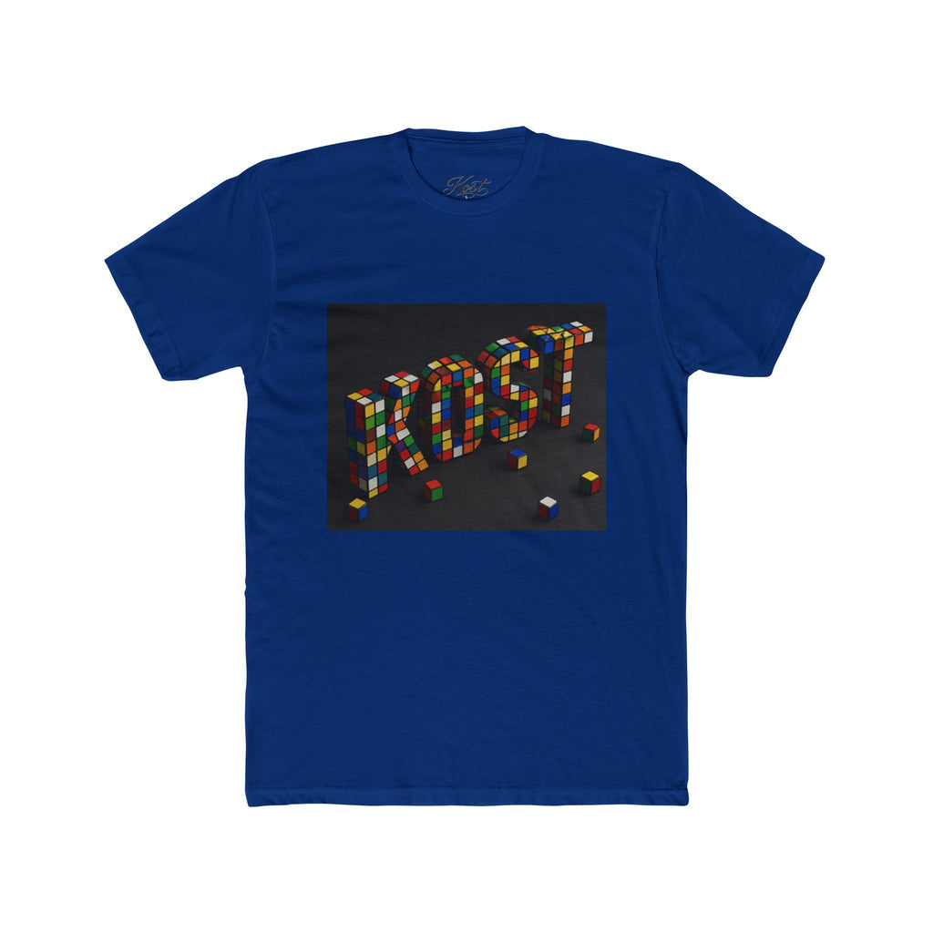 LOST Rubik Block Graphic Tee — Retro Puzzle Typography T‑Shirt