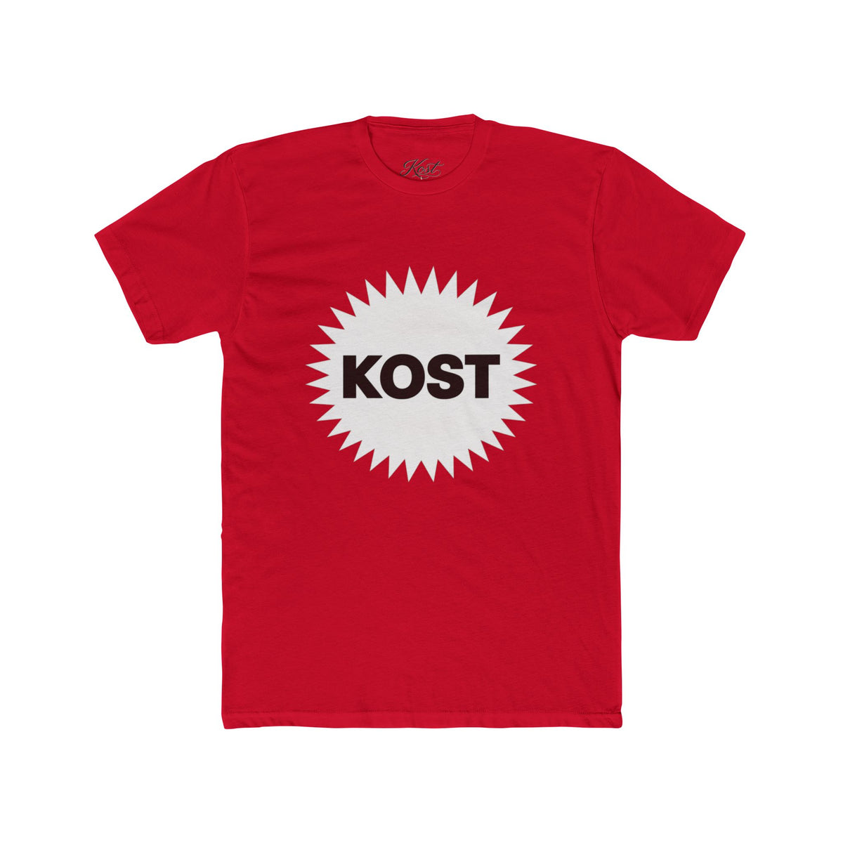KOST Starburst Graphic Tee — Retro Logo Crewneck T-Shirt