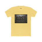 KOST Industrial Metal Plaque T‑Shirt — Vintage Steel Nameplate Tee
