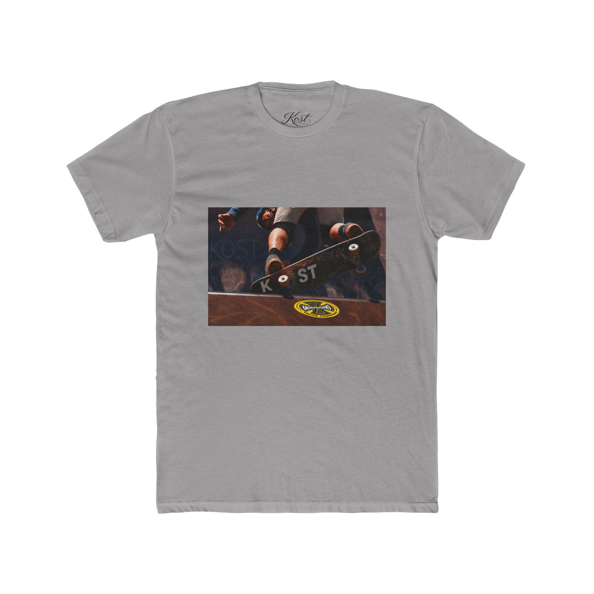 Skateboard Trick Photo Tee — Vintage Skate Deck Graphic T-Shirt