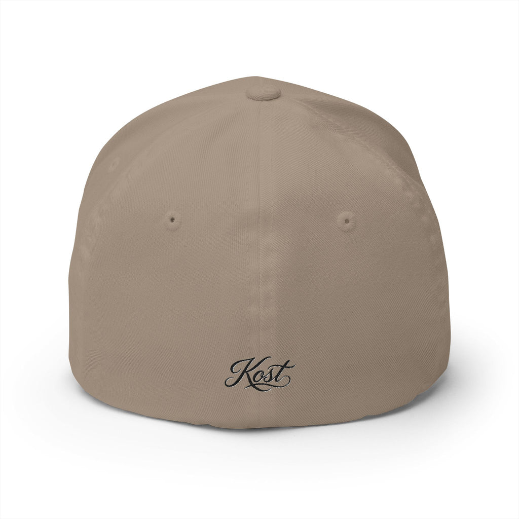 Embroidered 'Kost' Baroque Gold Logo Cap — Structured Closed-Back Hat