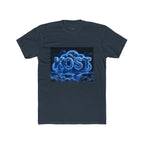Cloud Glow T‑Shirt — 'KOST' Neon Blue Cloud Graphic Tee