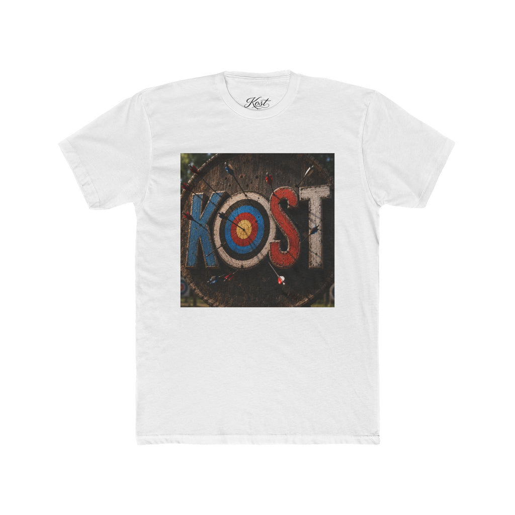 KOST Target Logo T‑Shirt — Retro Archery Bullseye Graphic Tee