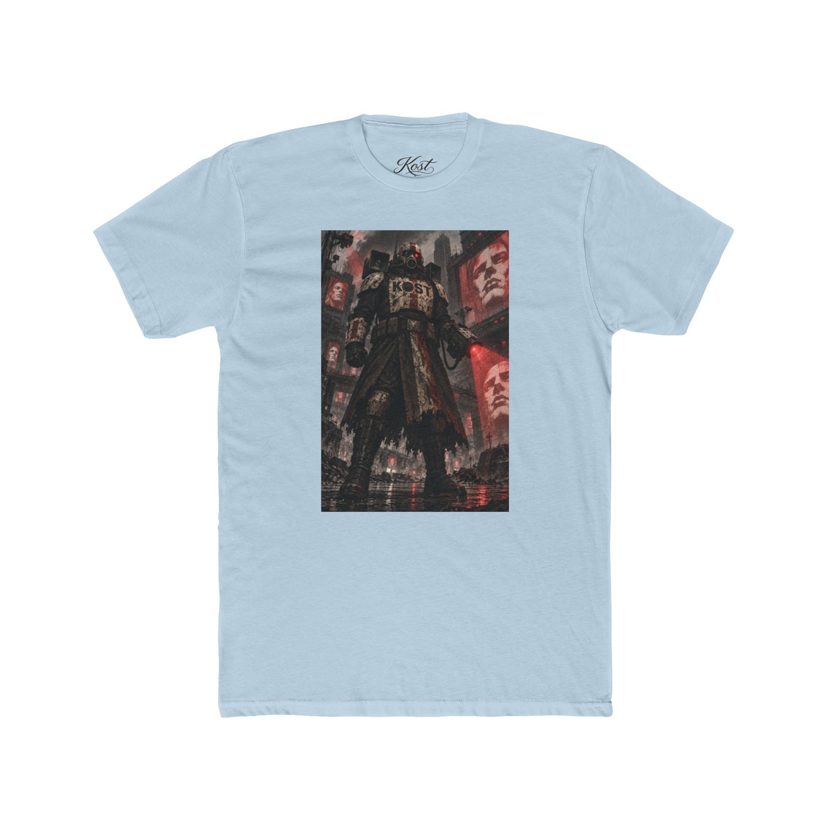 Anime Cyberpunk Tee — Shadow Ronin Cityscape Graphic
