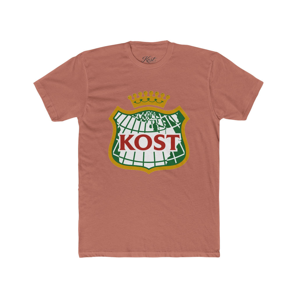 KOST Crest T‑Shirt — Vintage Crowned Globe Logo Tee