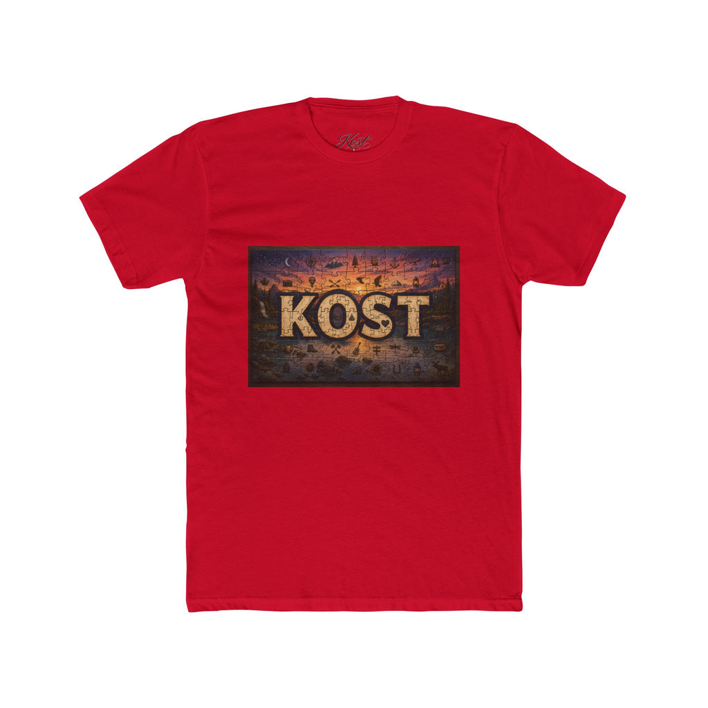 KOST Vintage Metal Sign Tee — Retro Industrial Graphic T‑Shirt