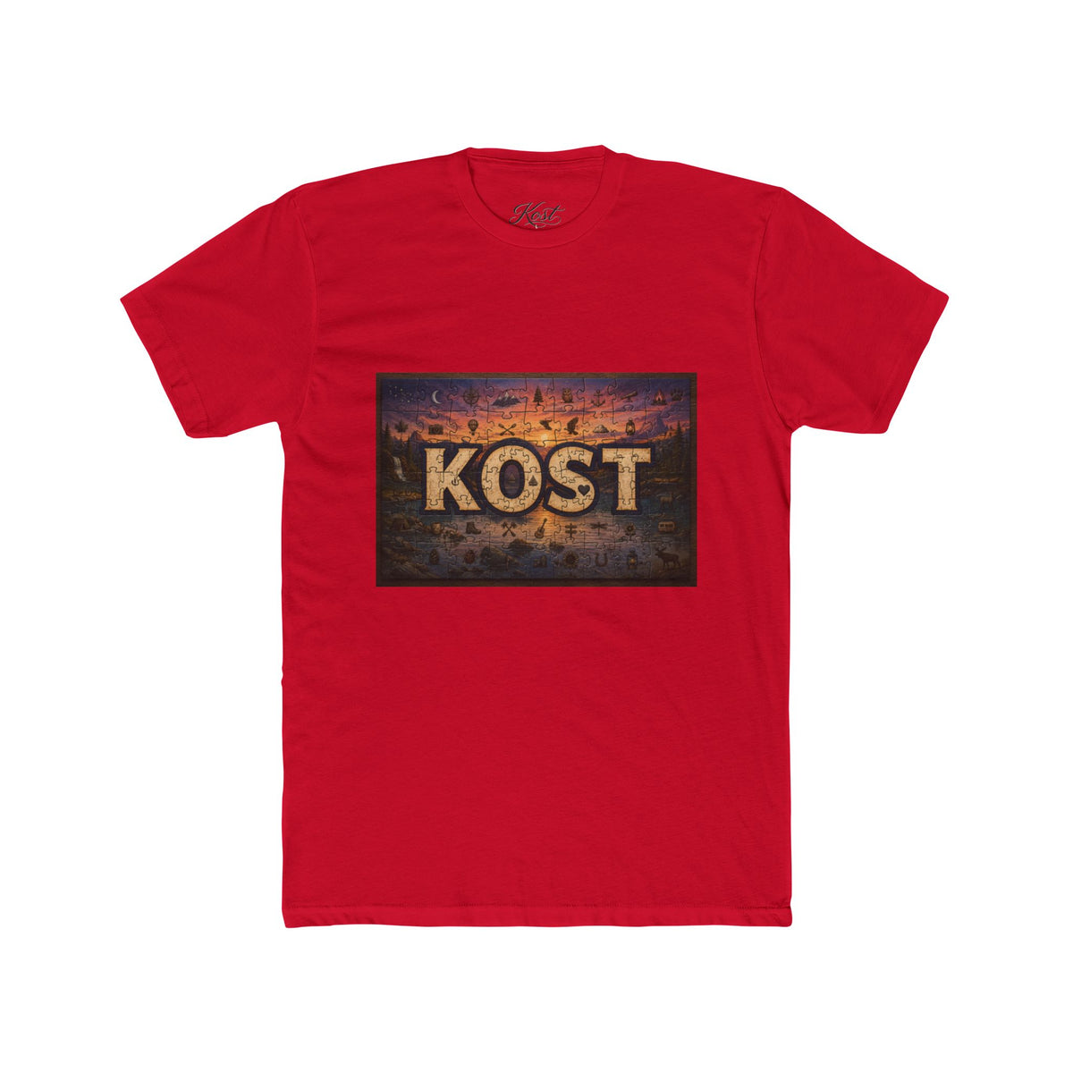 KOST Vintage Metal Sign Tee — Retro Industrial Graphic T‑Shirt