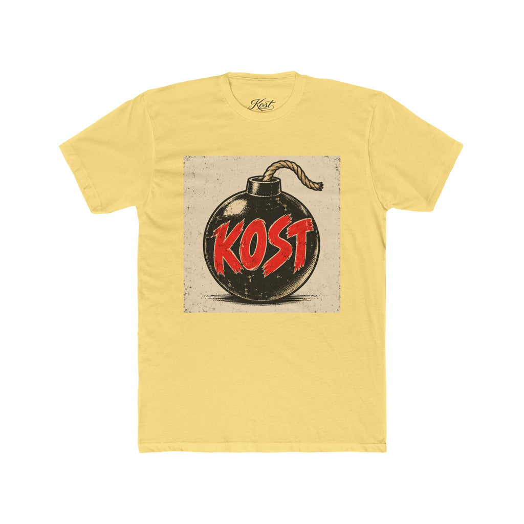 Bomb Graphic T‑Shirt — "KOST" Retro Punk Logo Tee