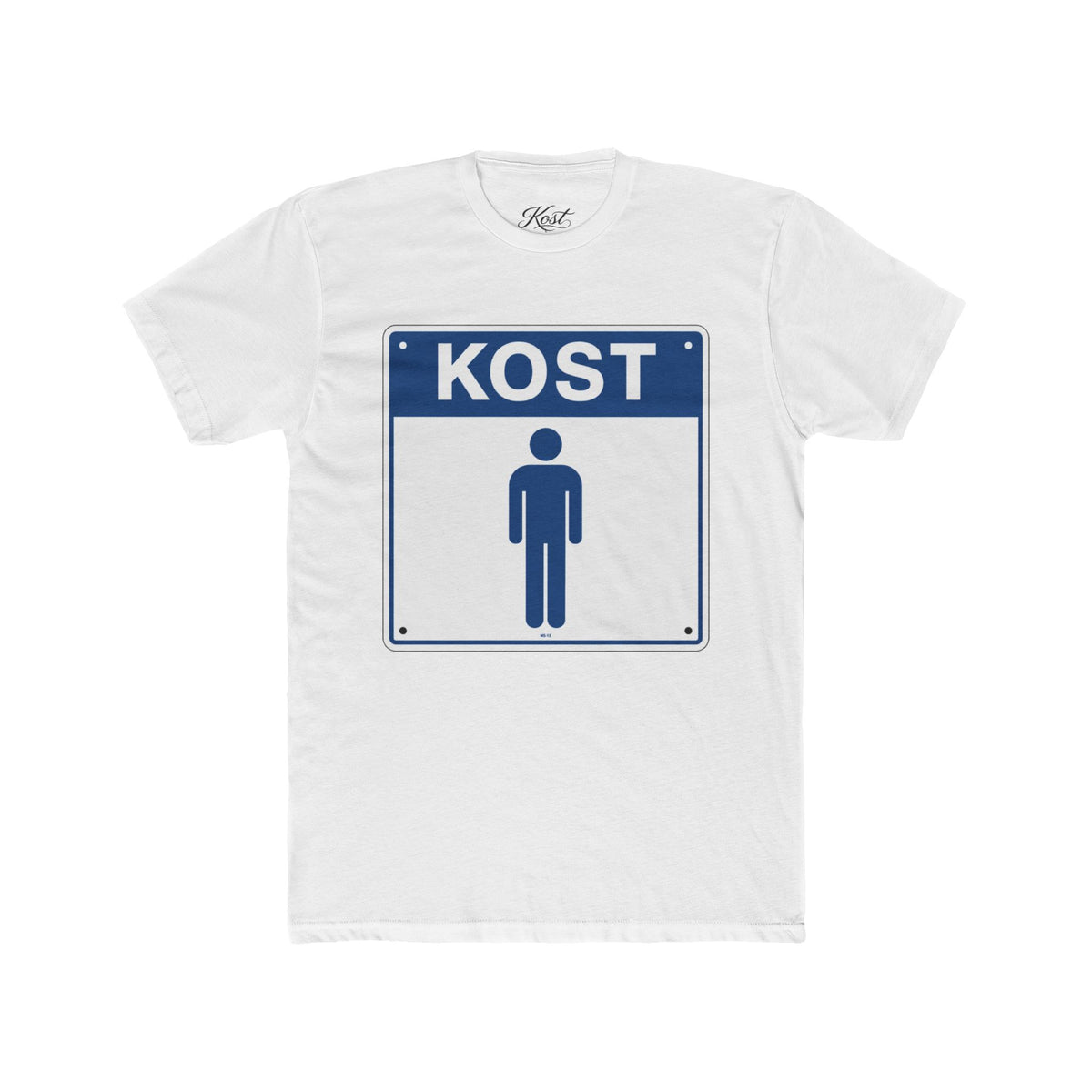 KOST Street Sign T‑Shirt — Retro Blue Icon Tee
